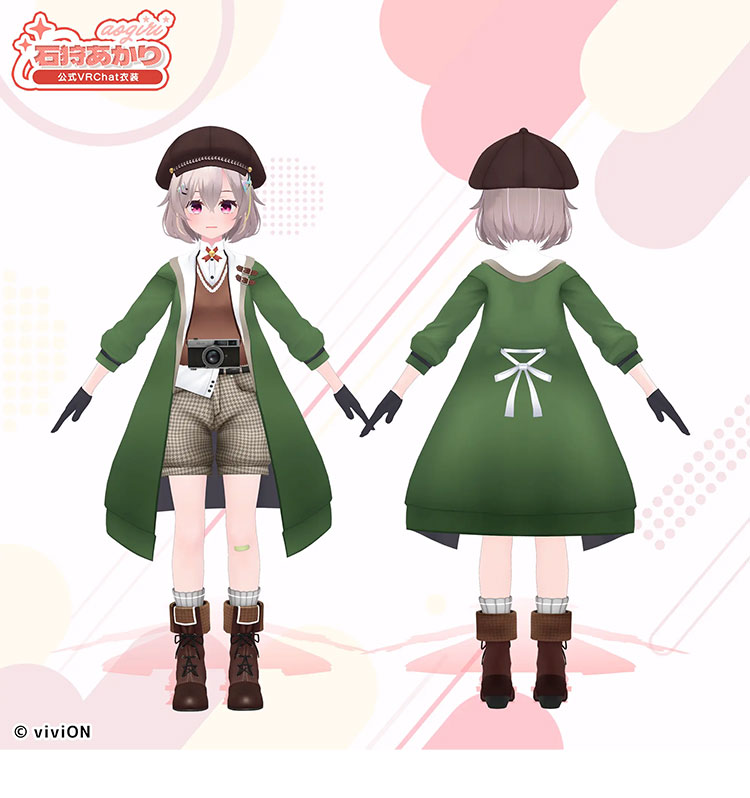 あおぎり高校 公式VRChat衣装 石狩あかり コスプレ衣装-1