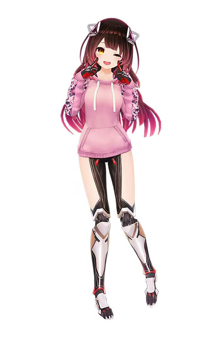 hololive ホロライブ ロボ子さん モデルV3 コスプレウィッグ 耐熱 高品質 かつら ブラウン ボブ VTuber 0期生｜ネット付き｜コスプレ小物 COSTOWNS-1