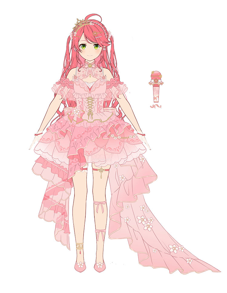 ホロライブ さくらみこ コスプレ衣装 flower fantasista!衣装 みこち アイドル衣装 ドレス衣装 豪華セット-1