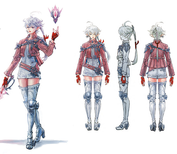 ファイナルファンタジーXIV: 新生エオルゼア 暁月のフィナーレ アリゼー・ルヴェユール コスプレウィッグ-1