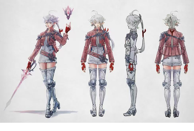 ファイナルファンタジーXIV: 新生エオルゼア 暁月のフィナーレ アリゼー・ルヴェユール コスプレ衣装-1