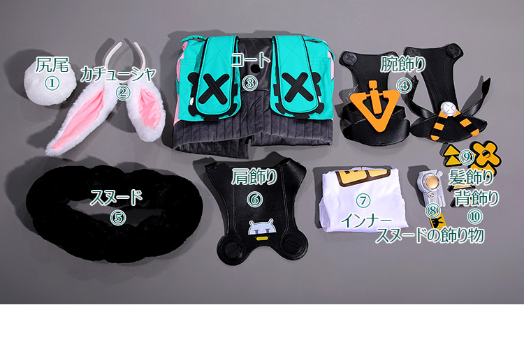 PROJECT MUGEN タフェー コスプレ衣装-13