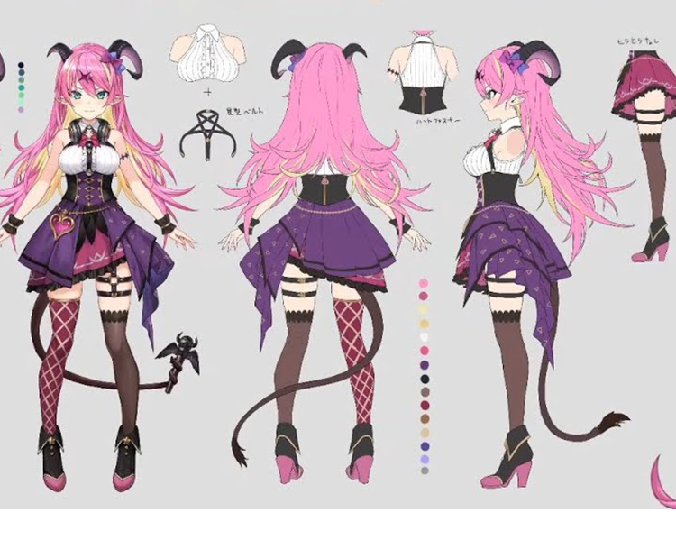 VTuber 魔乃アロエ コスプレ衣装 「hololive（ホロライブ）」 バーチャルYouTuber cosplay 仮装 変装-2