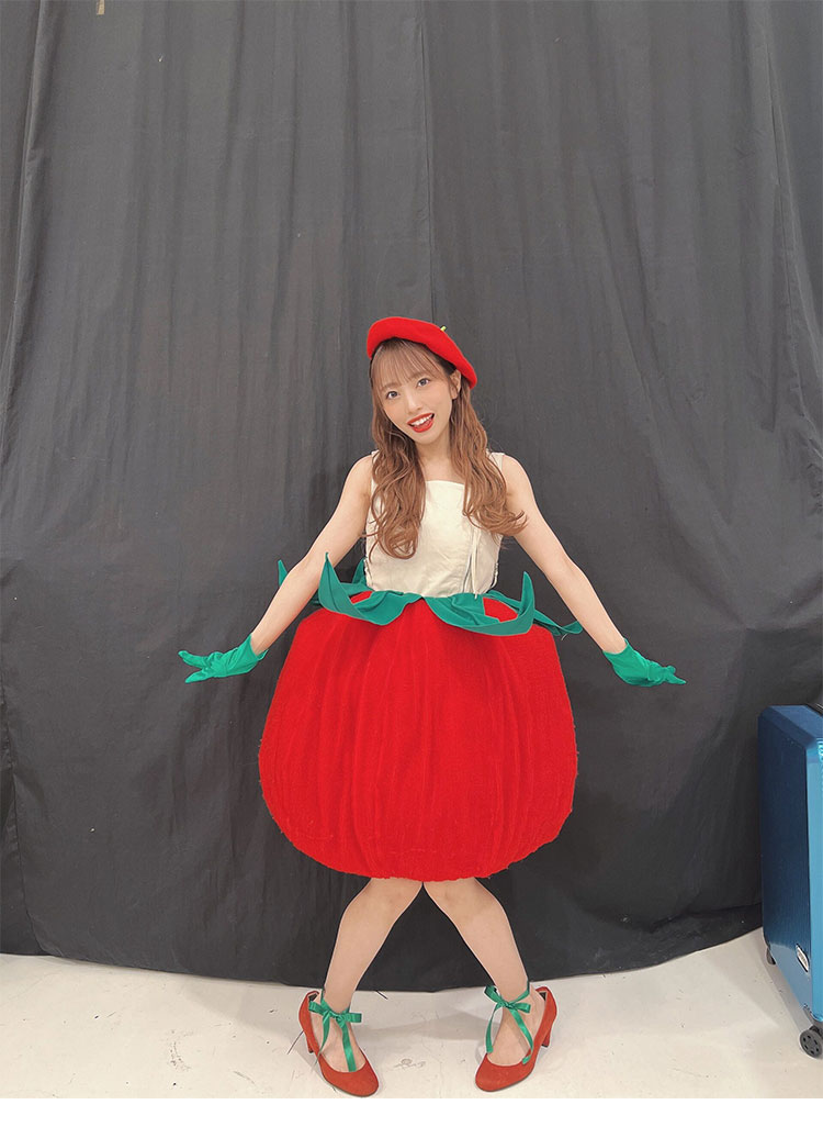 AKB48 野菜シスターズ 前田敦子 新井彩永 トマト 野菜衣装 コスプレ衣装 アイドル衣装-8