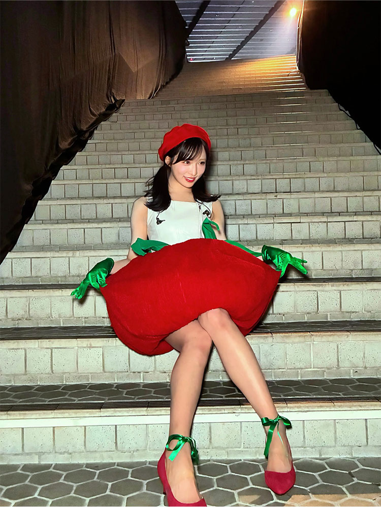 AKB48 野菜シスターズ 前田敦子 新井彩永 トマト 野菜衣装 コスプレ衣装 アイドル衣装-4