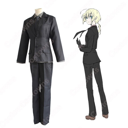 アルトリア ペンドラゴン コスプレ衣装 Fate Zero Cosplay Zeroセイバー 黒スーツ Costowns