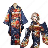 渡辺曜 コスプレ衣装 【ラブライブ!サンシャイン！！】cosplay 〈スクールアイドルコレクション第7弾 スーパーレア 覚醒後〉 着物(Love Live!（ラブライブ!） コスプレ衣装)