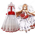 結城明日奈 コスプレ衣装 【ソードアート・オンライン】cosplay SAO ウエディングドレス COT-A00055