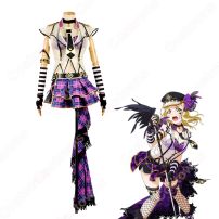 小原鞠莉 コスプレ衣装 【ラブライブ!サンシャイン!!】cosplay 〈パンクロック編ダンシングハート 覚醒後〉 ロックガール(Love Live!（ラブライブ!） コスプレ衣装)