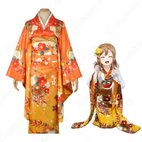 国木田花丸 コスプレ衣装 【ラブライブ!サンシャイン!!】cosplay 〈晴れ着編 自慢のお雑煮 覚醒前〉 晴れ着姿(202×202)