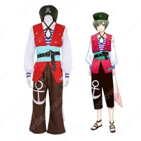 瑠璃川幸 コスプレ衣装 【A3!】 cosplay エースリー 夏組 抜錨！スカイ海賊団 海賊服(Ａ３！(エースリー) コスプレ衣装)