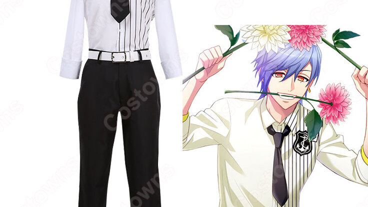 斑鳩三角 コスプレ衣装 【A3!】 cosplay エースリー 夏組 開花の予感 開花後 シャツ オーダメイド可 | Costowns