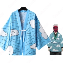 鱗滝左近次（うろこだきさこんじ） コスプレ衣装 【鬼滅の刃】 cosplay 羽織(202×202)