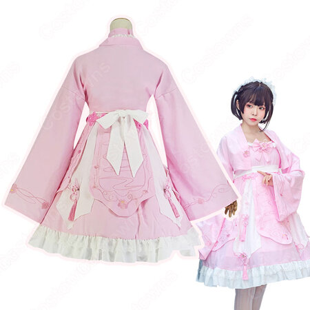 漢服 コスプレ衣装 刺繍 中華ロリータ チャイナ風ワンピース 学園祭 文化祭 日常着 Costowns