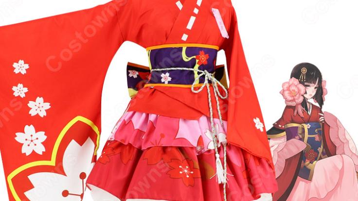 桜の精 コスプレ衣装 【陰陽師】 樱花妖 着物 | Costowns