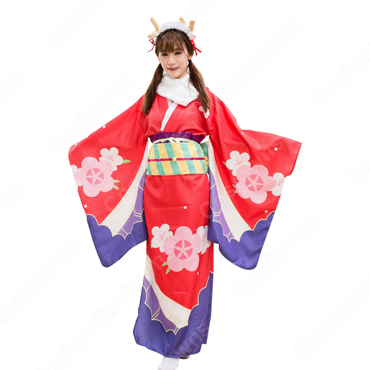 トール コスプレ衣装 【小林さんちのメイドラゴン】 新年 着物 | Costowns