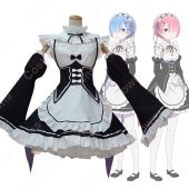 ラム＆レム コスプレ衣装 【Re:ゼロから始める異世界生活】 cosplay リゼロ メイド服(ランキング)