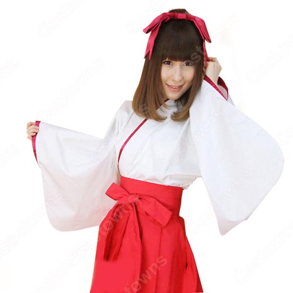 ミニ巫女 コスプレ衣装 神社 和装 ハロウィン 文化祭 体育祭 巫女服 cosplay元の画像