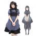 アレッタ コスプレ衣装 【異世界食堂】 cosplay ウェイトレス メイド服 灰色