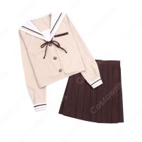 学園制服 コスプレ衣装 文化祭 体育祭 ユニフォーム コスチューム セーラー服 COT-A00404(日韓学生高校制服)