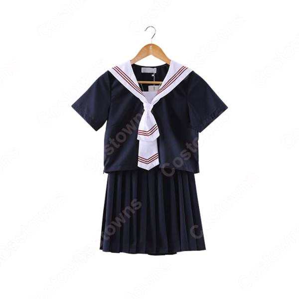学園制服 コスプレ衣装 文化祭 体育祭 ユニフォーム コスチューム 日本風セーラー服元の画像