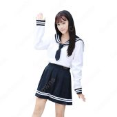 学園制服 コスプレ衣装 文化祭 体育祭 ユニフォーム コスチューム セーラー服 COT-A00406(アイドル制服・学生制服でおすすめの商品)