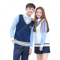 学園制服 コスプレ衣装 文化祭 体育祭 ユニフォーム コスチューム 欧米風制服 組み合わせ自由 COT-A00414(日韓学生高校制服)