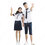 学園制服 コスプレ衣装 文化祭 体育祭 ユニフォーム コスチューム 欧米風制服 組み合わせ自由 COT-A00415 日韓学生高校制服 0