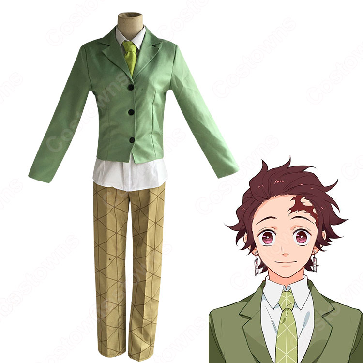 キメツ学園 竈門炭治郎 コスプレ 竈門炭治郎 嘴平伊之助 キメツ学園 コスプレ衣装 【鬼滅の刃】 cosplay