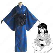 嘴平伊之助 コスプレ衣装 【鬼滅の刃】 cosplay 遊郭潜入大作戦編！ 猪子 女装 和服(鬼滅の刃 コスプレ衣装)