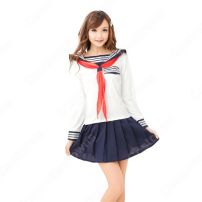 学園制服 コスプレ衣装 文化祭 体育祭 ユニフォーム コスチューム 日本学生制服 セーラー服上下セット(日韓学生高校制服)