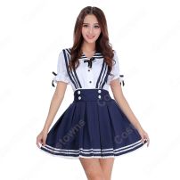 学院制服 コスプレ衣装 文化祭 体育祭 ユニフォーム コスチューム 欧米日本韓国学生制服 ロリータ風制服 上下セット(日韓学生高校制服)