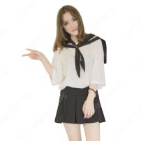 学院制服 コスプレ衣装 文化祭 体育祭 ユニフォーム コスチューム 欧米日本韓国学生制服 改良セーラー服 制服上下セット(日韓学生高校制服)