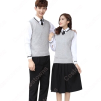 学院風制服 コスプレ衣装 文化祭 体育祭 ユニフォーム コスチューム 欧米日本韓国学生制服 学校制服 男女上下セット COT-A00441(202×202)