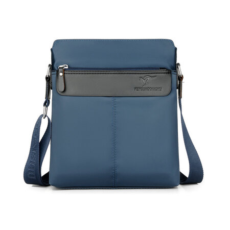 Whatna ショルダーバッグ メンズ メッセンジャーバッグ 縦型 B5 9 7インチipad収納可 オックスフォード布 防水 耐磨耗 ビジネスバッグ 小さい 斜めがけ バッグ 男性用 紳士用 黒 ブルー 6606 Costowns