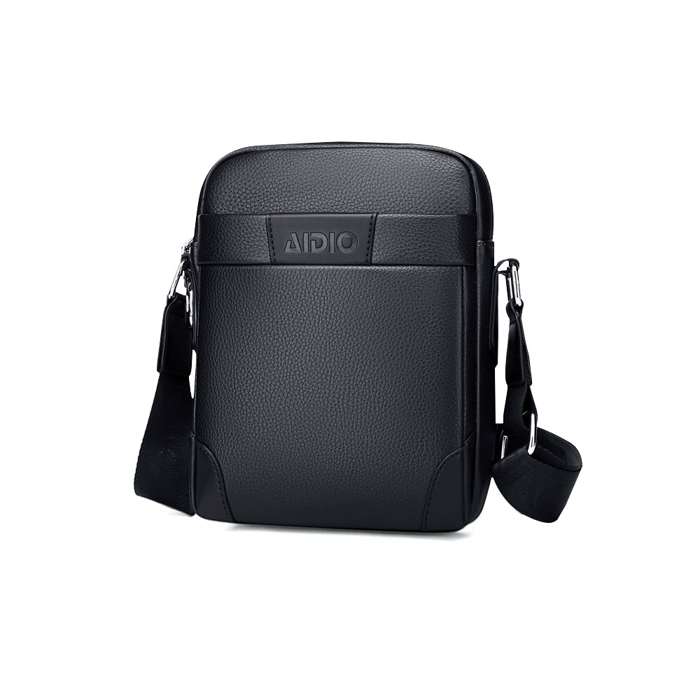 Whatna 革 ショルダーバッグ メンズ パスワードロックボタング付 本 革 厚手 レザー 10.5PAD収納可 