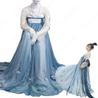 漢服 襦裙 コスプレ衣装 中国伝統衣装 古風 可愛い 中国時代劇 鶴刺繍 学園祭 パーティー おしゃれコス服(漢服、中国時代劇、古装)