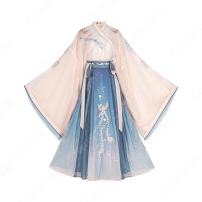 漢服 襦裙 コスプレ衣装 中国伝統衣装 古風 可愛い 中国時代劇 鳳凰刺繍 学園祭 お花見 おしゃれコス服(202×202)