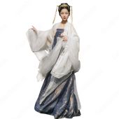 漢服 襦裙 コスプレ衣装 中国伝統衣装 古風 可愛い 中国時代劇 学園祭 パーティー 演出服 おしゃれコス服 羽刺繍付き(仮装コスプレ衣装でおすすめの商品)