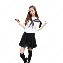 学園制服 コスプレ衣装 文化祭 体育祭 ユニフォーム コスチューム 水兵服 セーラー服(202×202)