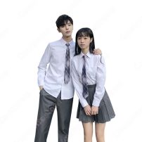 学校制服 コスプレ衣装 日本韓国風学生制服 学園祭 文化祭 体育祭 コスチューム ユニフォーム 男女セット(日韓学生高校制服)