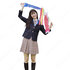 学校制服 コスプレ衣装 日本韓国風学生制服 学園祭 体育祭 コスチューム ユニフォーム チェック柄 大きいサイズ 長袖シャツ、茶色チェック柄スカート、上着