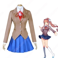 モニカ コスプレ衣装 【ドキドキ文芸部！】 Doki Doki Literature Club DDLC Monika 制服 スクールユニフォーム(202×202)