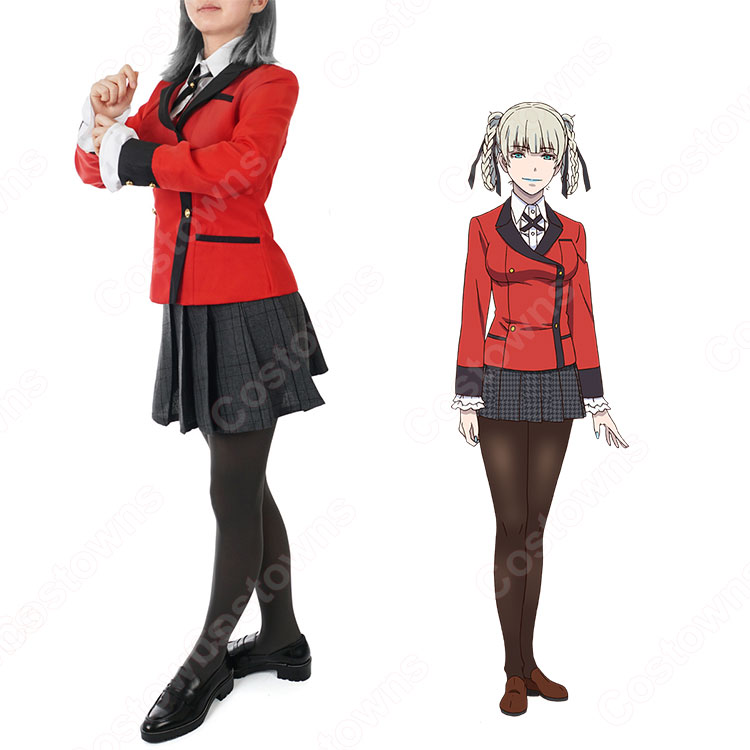 賭ケグルイ 桃喰綺羅莉 百花王学園制服 コスプレ衣装＋ウィッグ 1abb87b27d95496b8820bb60ca08fc