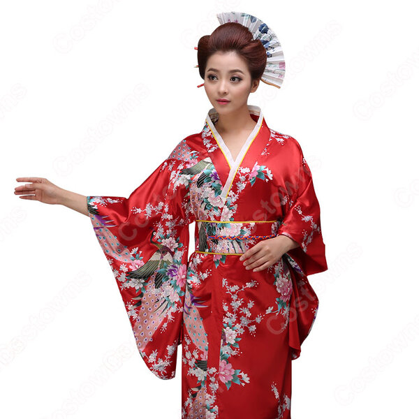 女性浴衣 和服 着物 日本伝統服 舞台衣装 コスプレ衣装 コスチューム 写真撮影 演出服 COT-A00543元の画像