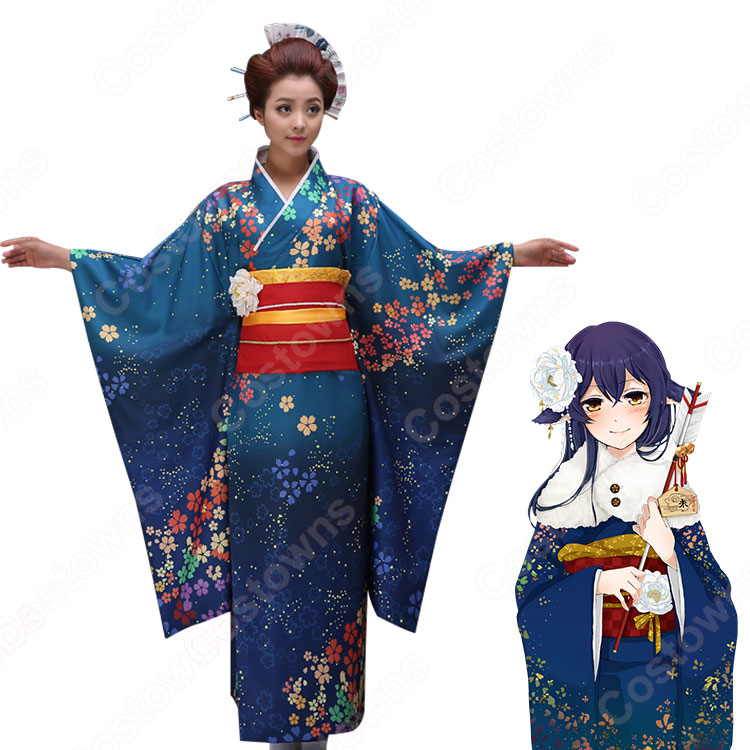 園田海未 絢瀬絵里 コスプレ衣装 ラブライブ！ 和服 着物 演出服