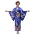 女性浴衣 和服 着物 日本伝統服 舞台衣装 コスプレ衣装 コスチューム 写真撮影 演出服 COT-A00543 ブルー