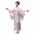 女性浴衣 和服 着物 日本伝統服 舞台衣装 コスプレ衣装 コスチューム 写真撮影 演出服 COT-A00542 ピンク生地にブルー柄
