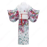 女性浴衣 和服 着物 日本伝統服 舞台衣装 コスプレ衣装 コスチューム 写真撮影 演出服 改良タイプ COT-A00546(和服・浴衣)