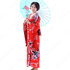 女性浴衣 和服 着物 日本伝統服 舞台衣装 コスプレ衣装 コスチューム 写真撮影 演出服 孔雀柄 赤